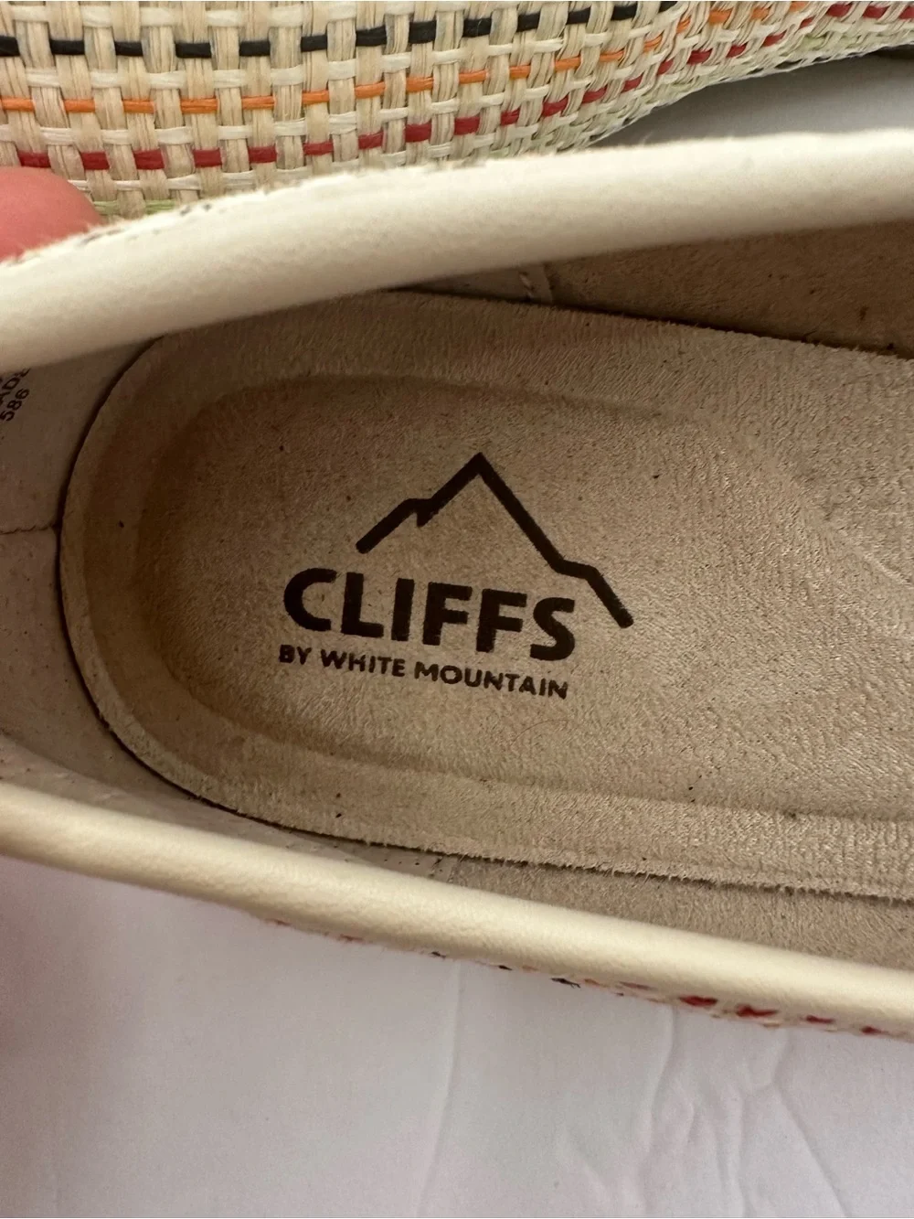 Cliffs by WHITE MOUNTAIN Beige Woven Loafers with Gold Bit Size 7.5M